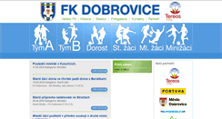 Desktop Screenshot of fkdobrovice.cz